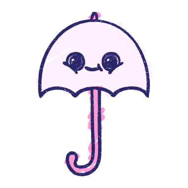 Şemsiye Tebeşiri Parlak neon rengi çiziyor