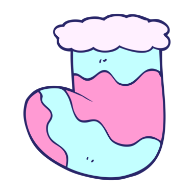 karikatür karalamalar parlak neon renkli çoraplar