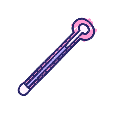 Termometre Tebeşir Parlak neon rengi çiziyor