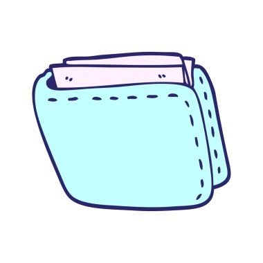 çizgi film karalaması parlak neon renkli eski deri cüzdan