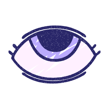 Esrarengiz Göz Tebeşiri Parlak neon rengi çiziyor