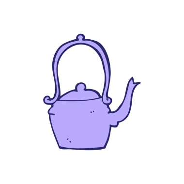 parlak neon rengi bir çaydanlık.