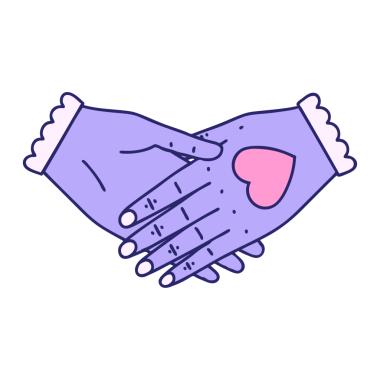 Parlak neon renkli bir çift elin ikonik dövme görüntüsü