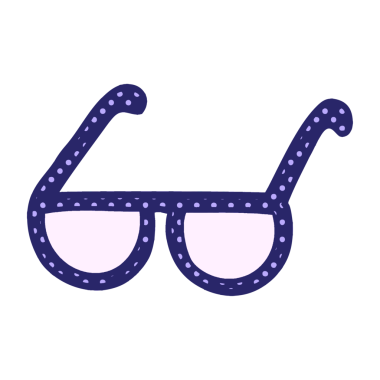 parlak neon renkli karalama gözlükleri