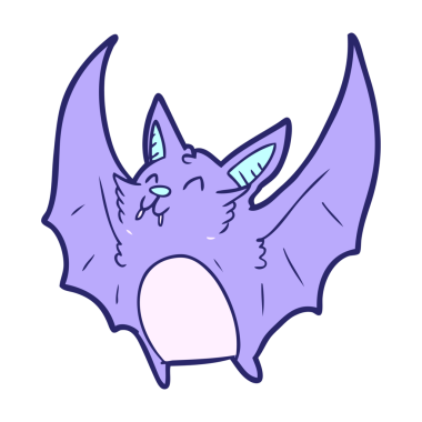 çizgi film vampirleri cadılar bayramı yarasası parlak neon renkli