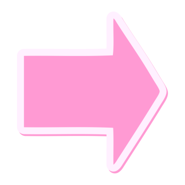 Parlak neon renkli ok çizgi film etiketi