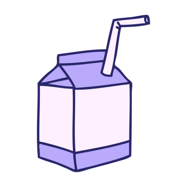 El çizimi çizgi film eli parlak neon renginde meyve suyu karikatürü çizdi