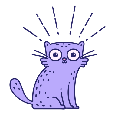 Geleneksel dövme stili parlak neon renkli kediyi şaşırttı