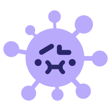 parlak neon renkli yükseltilmiş kaş virüsü ile sevimli bir yüz.