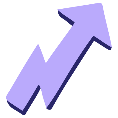 parlak neon renkli ok karikatürü