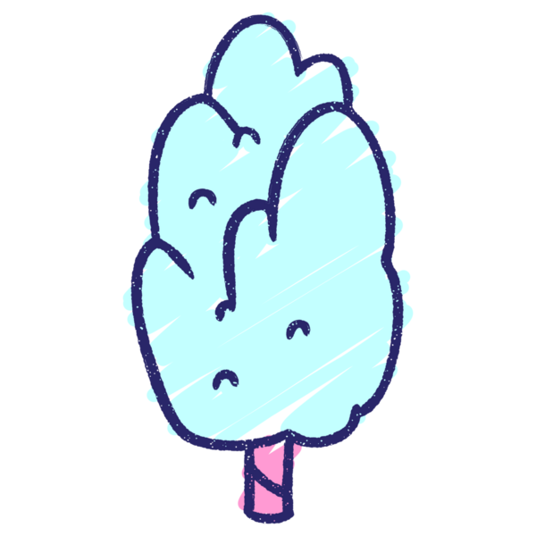 Parlak neon rengi çizen Ağaç Tebeşiri