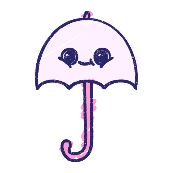 Şemsiye Tebeşiri Parlak neon rengi çiziyor