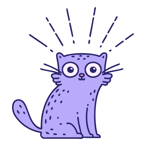 Geleneksel dövme stili parlak neon renkli kediyi şaşırttı