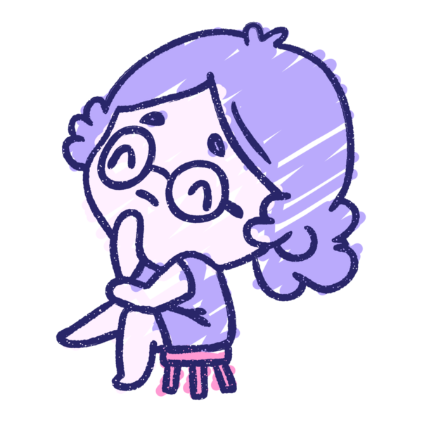 Oturan Kadın Tebeşiri Parlak neon rengi çiziyor