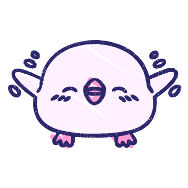 Sevimli Kuş Tebeşiri Parlak neon rengi çiziyor