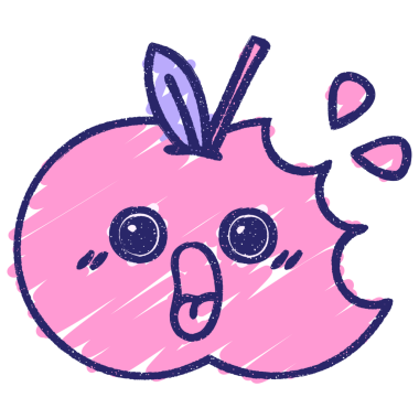 Isırılmış Elma Tebeşiri Parlak neon rengi çiziyor