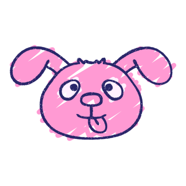 Köpek Yüzlü Tebeşir Parlak neon renginde çiziyor