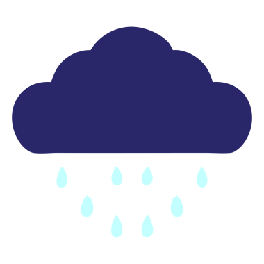 Parlak neon renkli fırtına bulutu