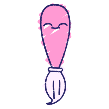 Boya Fırçası Tebeşiri Parlak neon rengi çiziyor