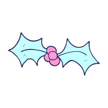 Çizgi film karala Noel 'i Kutlu parlak neon renginde