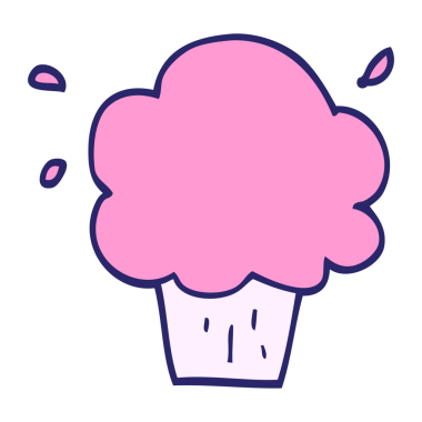 parlak neon renkli çizgi film keki