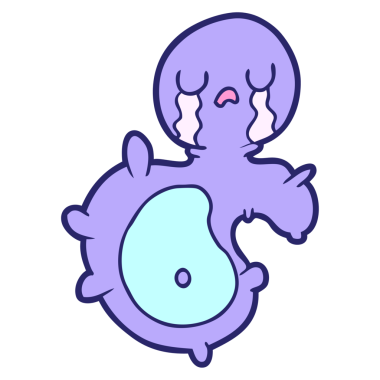 parlak neon renkli çizgi film mikrobu