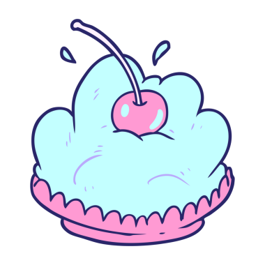 çizgi film lezzetli tatlı parlak neon rengi