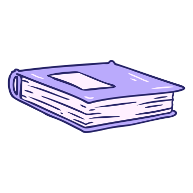 Parlak neon renkli kırmızı bir günlüğün el çizimi karalaması.