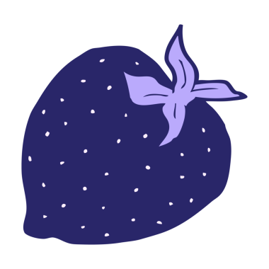 parlak neon renkli çilek çizgi filmi