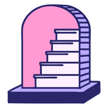 Parlak neon renkli geleneksel bir mezar taşı dövmesi.