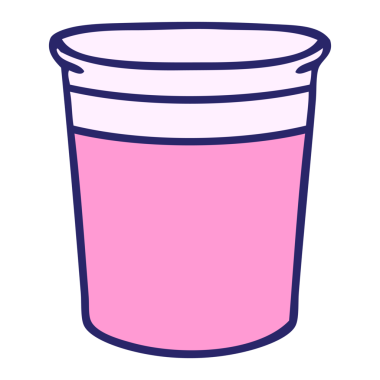 El çizimi çizgi film tenceresi parlak neon renkli.