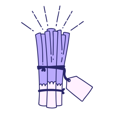 Parlak neon renkli geleneksel bir dövme demeti çizimi