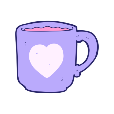 parlak neon renkli kahve fincanı