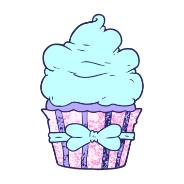 parlak neon renkli çizgi film keki