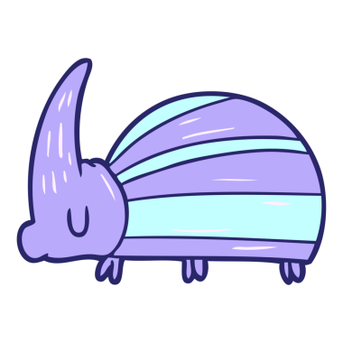 parlak neon renkli dev böcek çizgi filmi