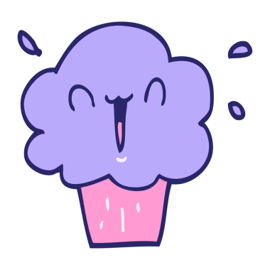 parlak neon renkli çizgi film keki