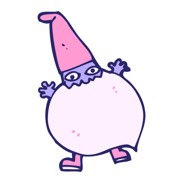 parlak neon renkli minik noel baba çizgi filmi