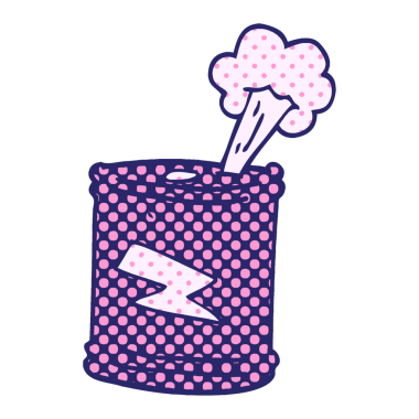 karikatür karalama köpüklü içecekler parlak neon renkli