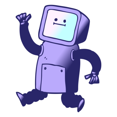 parlak neon rengi ile çalışan vektör gradyan çizim robotu