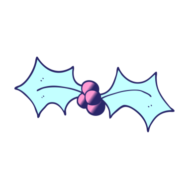 Çizgi film karala Noel 'i Kutlu parlak neon renginde