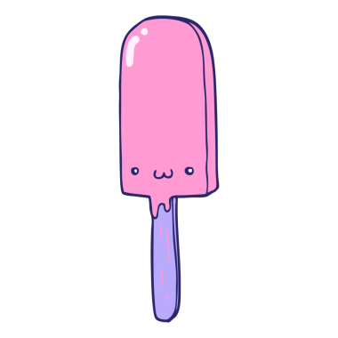 parlak neon renkli buz lolipop.