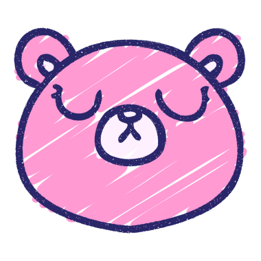 Sevimli Ayı Tebeşiri Parlak neon rengi çiziyor