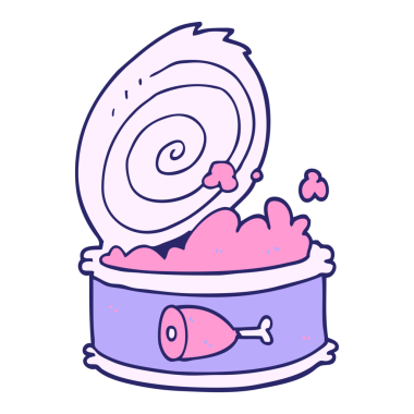 çizgi film konserveleri parlak neon renginde