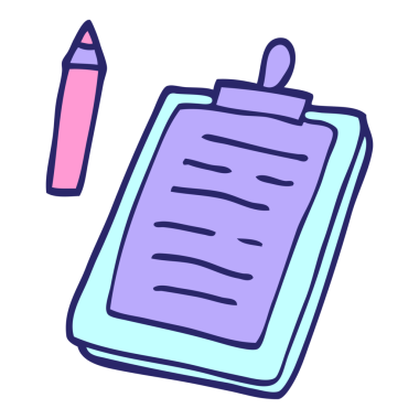 parlak neon renkli karalama tahtası