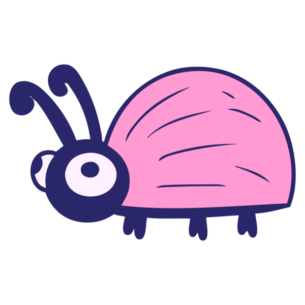 parlak neon renkli sevimli çizgi film hatası