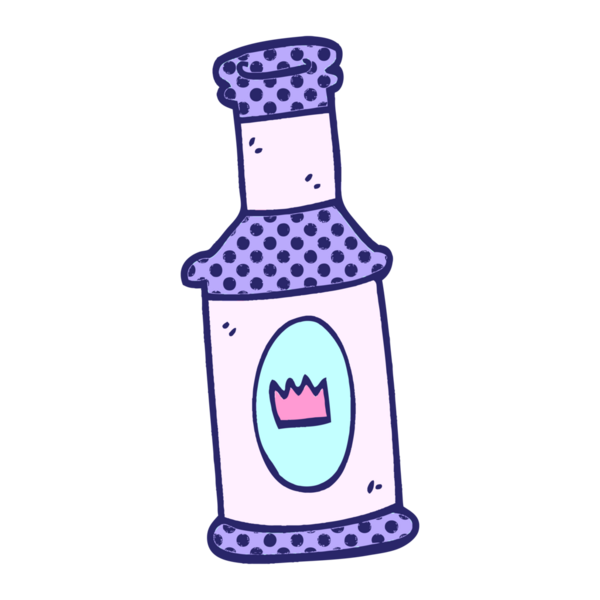 çizgi film karalama alkollü parlak neon renkli içecek