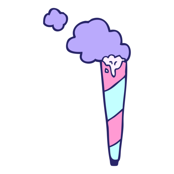 çizgi film karalamaları parlak neon renkli sigara sardılar.