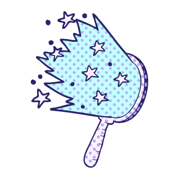 parlak neon renkli çizgi film sihirli aynası