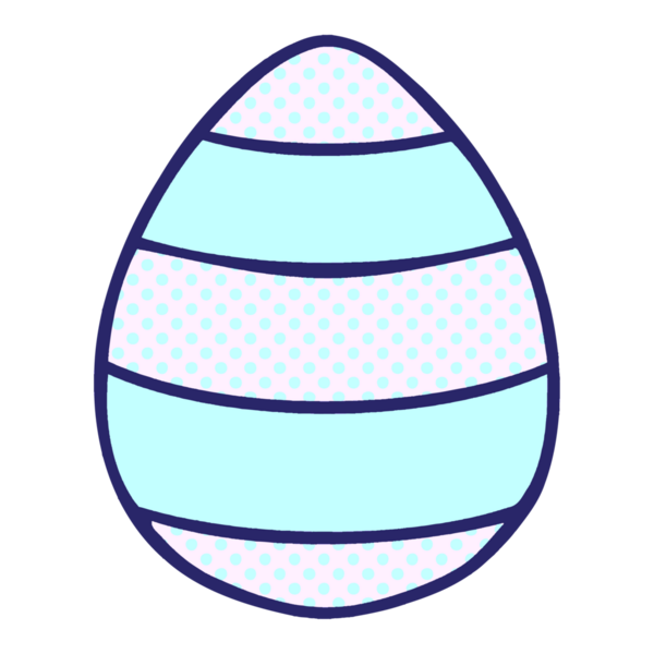 Çizgi roman tarzı tuhaf Paskalya yumurtası parlak neon renkli.