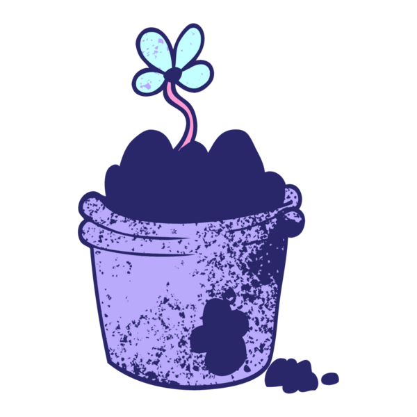 parlak neon renkli karalama saksısı